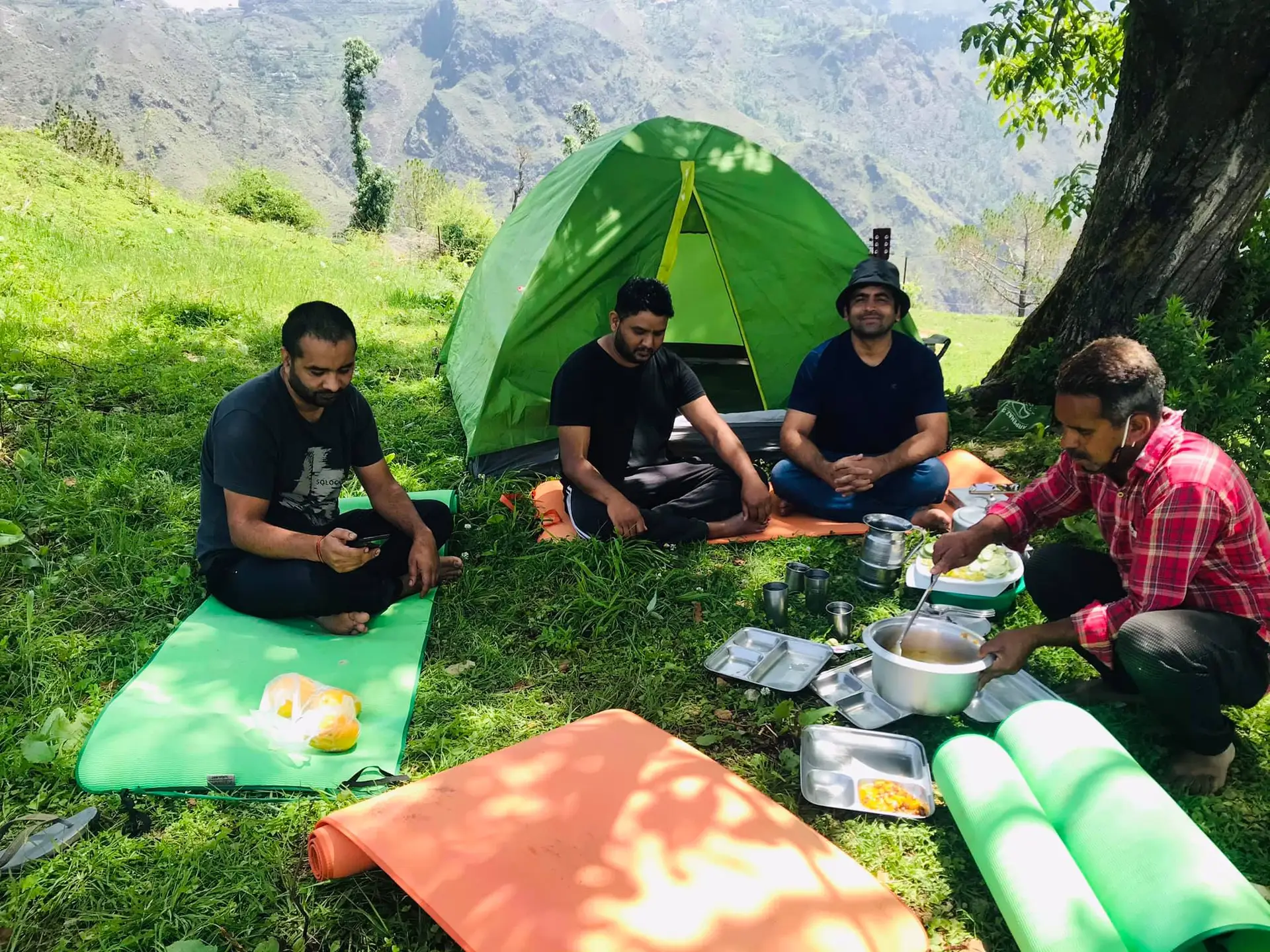 Guests enjoying food